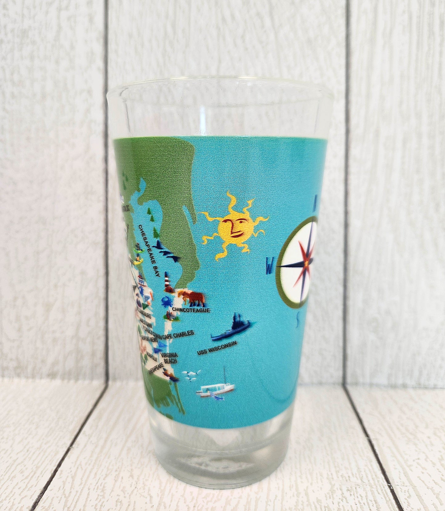 Virginia pint glass