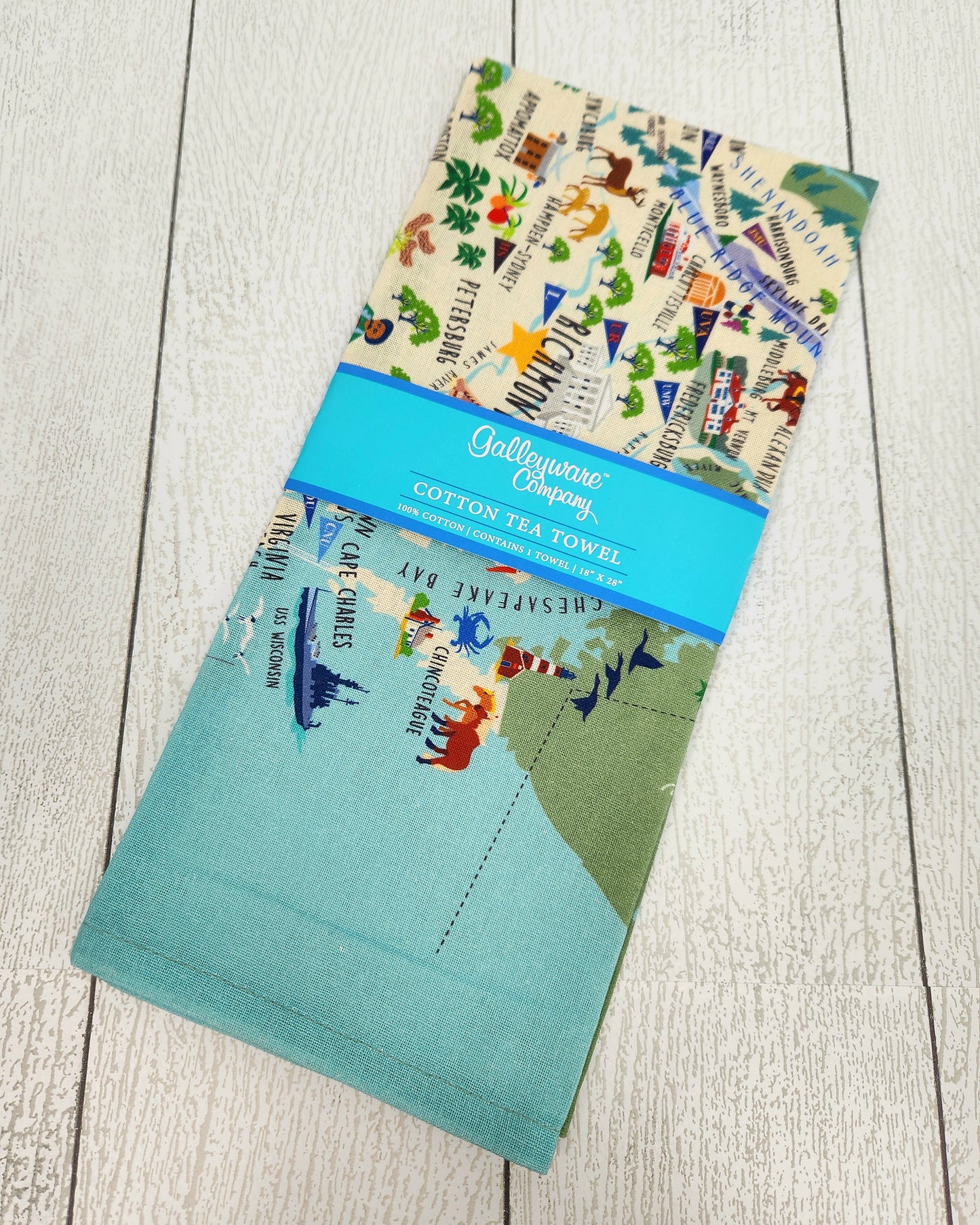 Virginia tea towel