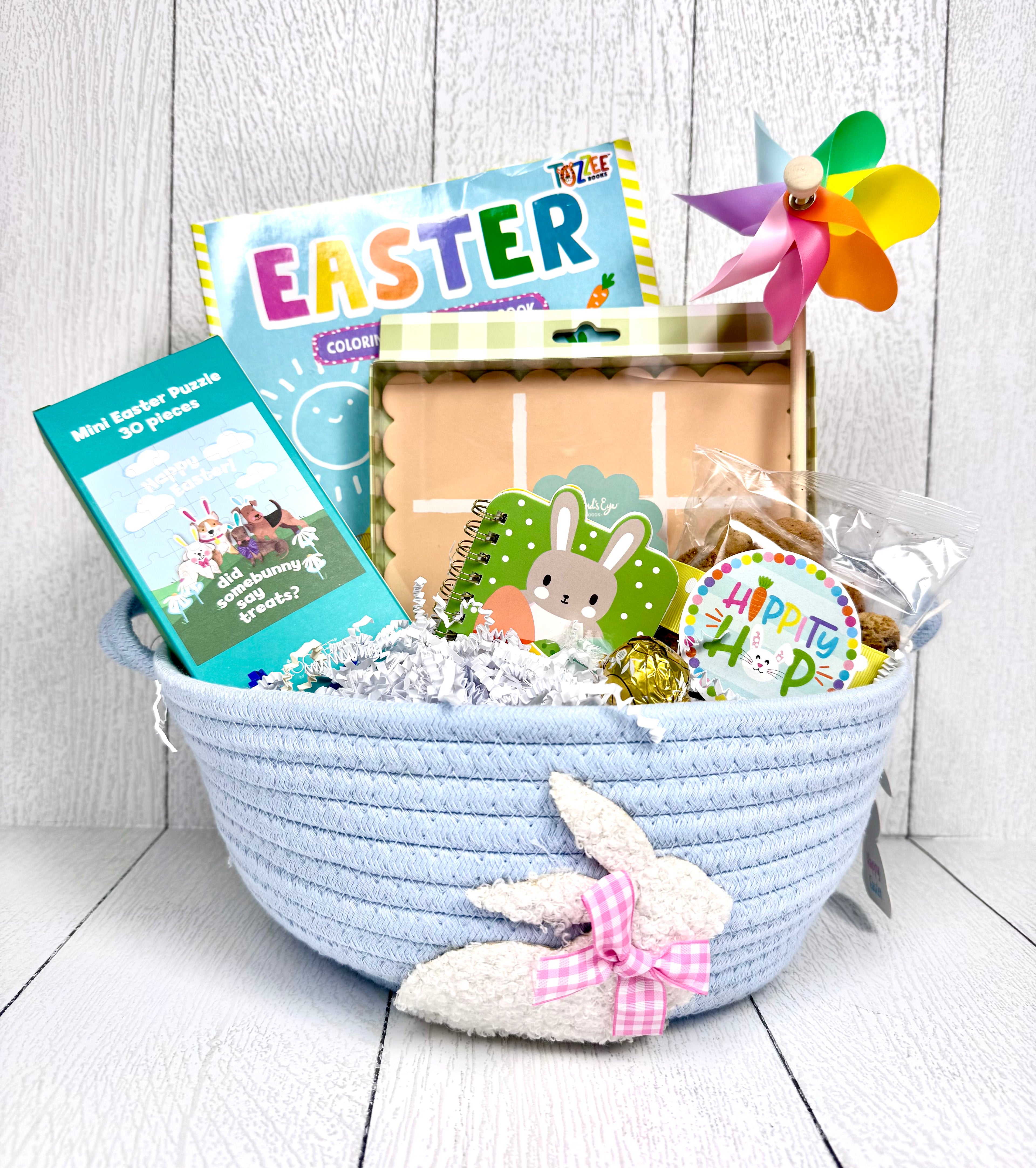 Blue Bunny Basket